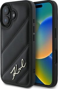 Karl Lagerfeld Karl Lagerfeld KLHCP16MPQDSMGK iPhone 16 Plus 6.7" czarny/black hardcase Quilted Signature 1