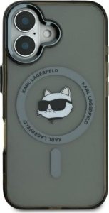 Karl Lagerfeld Karl Lagerfeld KLHMP16XHLSCHK iPhone 16 Pro Max 6.9" czarny/black hardcase IML Metal Choupette Head MagSafe 1