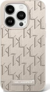 Karl Lagerfeld Karl Lagerfeld KLHMP16LPKHPORPE iPhone 16 Pro 6.3" hardcase beżowy/beige Leather Monogram Metal Logo MagSafe 1