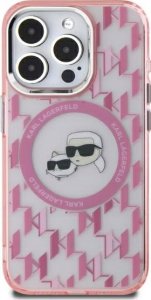 Karl Lagerfeld Karl Lagerfeld KLHMP16SHMCKMHP iPhone 16 6.1" różowy/pink IML Monogram Karl&Choupette Head MagSafe 1