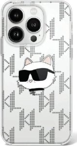 Karl Lagerfeld Karl Lagerfeld KLHCP16XHKLPCHT iPhone 16 Pro Max 6.9" przezroczysty/transparent hardcase IML Choupette Head Electroplated 1