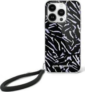 Karl Lagerfeld Karl Lagerfeld KLHCP16SHZBPKCCU iPhone 16 6.1" fioletowy/purple Zebra With Cord 1