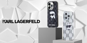 Karl Lagerfeld Karl Lagerfeld KLHCP16XHKLPKHT iPhone 16 Pro Max 6.9" przezroczysty/transparent hardcase IML Karl Head Electroplated 2