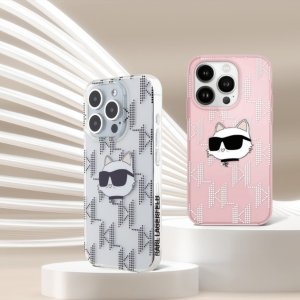 Karl Lagerfeld Karl Lagerfeld KLHCP16XHKLPKHT iPhone 16 Pro Max 6.9" przezroczysty/transparent hardcase IML Karl Head Electroplated 4