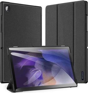 Etui na tablet Dux Ducis Etui z klapką Dux Ducis Domo do Samsung Galaxy Tab A8 10.5 X200/ X205 Czarne + Szkło 1