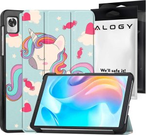 Etui na tablet Alogy Etui z klapką obudowa Alogy Book Cover do Realme Pad Mini 8.7 Jednorożec 1