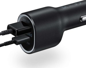 Ładowarka Samsung Oryginalna Ładowarka do samochodu Samsung EP-L4020NBEGEU USB + TYPE-C 15W/ 25W Czarna 6