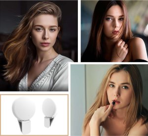 Lampka USB Alogy Lampka LED Mini Selfie Ring Klips do nagrywania robienia zdjęć do telefonu z klipsem Biała 11