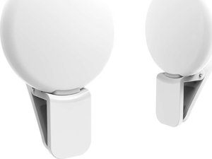 Lampka USB Alogy Lampka LED Mini Selfie Ring Klips do nagrywania robienia zdjęć do telefonu z klipsem Biała 14