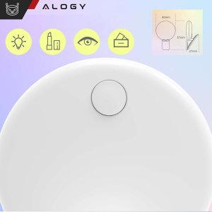 Lampka USB Alogy Lampka LED Mini Selfie Ring Klips do nagrywania robienia zdjęć do telefonu z klipsem Biała 9
