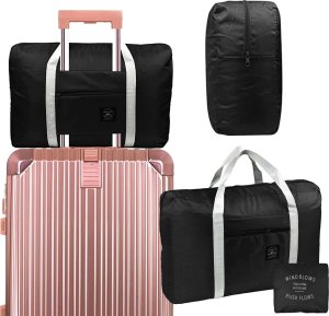 Alogy Torba podróżna sportowa na ramię męska damska na siłownie treningowa bagaż podręczny 48x32 materiałowa Sport Czarna 4