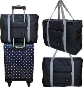 Alogy Torba podróżna sportowa na ramię męska damska na siłownie treningowa bagaż podręczny 48x32 materiałowa Sport Czarna 9