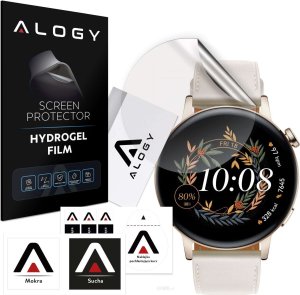 Alogy Folia ochronna Hydrożelowa hydrogel Alogy do smartwatcha do Huawei Watch GT 3 Elegant 42mm 1