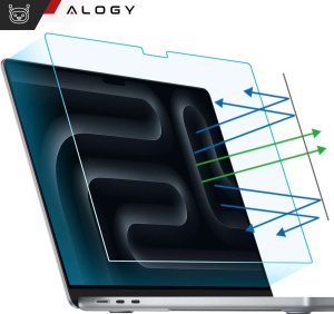 Filtr Alogy Folia ochronna Matowa na ekran do MacBook Air 15 2023 M2 A2941 15.3" Alogy Screen Protect Film z filtrem Anti Blue 1