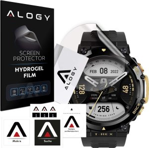 Alogy Folia ochronna Hydrożelowa hydrogel Alogy do smartwatcha do Xiaomi AmazFit T-Rex 2 1