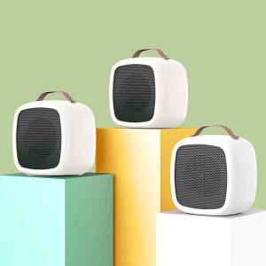 Termowentylator Alogy Grzejnik elektryczny farelka termowentylator mini 500W nagrzewnica ogrzewacz biurkowy do kontaktu Alogy biały 14