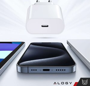 Ładowarka Alogy Ładowarka sieciowa szybka 30W USB-C USB typ C GaN PD do iPhone kostka Biała 2