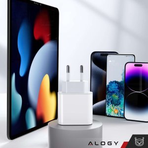 Ładowarka Alogy Ładowarka sieciowa szybka 30W USB-C USB typ C GaN PD do iPhone kostka Biała 4
