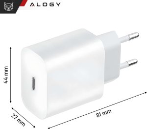 Ładowarka Alogy Ładowarka sieciowa szybka 30W USB-C USB typ C GaN PD do iPhone kostka Biała 10