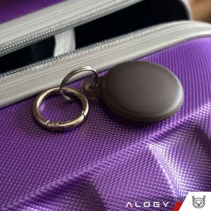 Alogy Etui na lokalizator do Apple AirTag Brelok Wodoodporny Case Alogy 360 IPX8 Obudowa z zawieszką Matowe Czarne 12