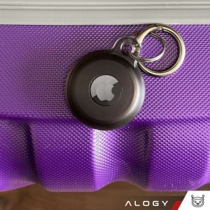 Alogy Etui na lokalizator do Apple AirTag Brelok Wodoodporny Case Alogy 360 IPX8 Obudowa z zawieszką Matowe Czarne 13