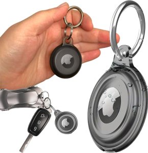 Alogy Etui na lokalizator do Apple AirTag Brelok Wodoodporny Case Alogy 360 IPX8 Obudowa z zawieszką Matowe Czarne 9