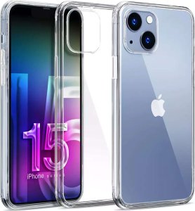 3MK Etui pancerne do iPhone 15 3mk Armor Case Clear ochronne plecki przezroczyste + Szkło 1