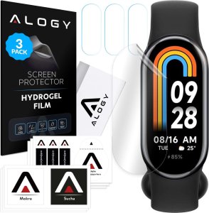 Alogy 3x Folia ochronna Hydrożelowa hydrogel Alogy do smartwatch do Xiaomi Smart Mi Band 8 1