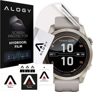 Alogy Folia ochronna Hydrożelowa hydrogel Alogy do smartwatcha do Garmin Fenix 7s Pro 1