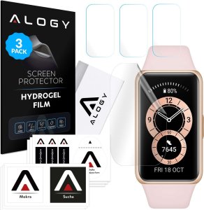 Alogy 3x Folia ochronna Hydrożelowa hydrogel Alogy do smartwatcha do Huawei Band 6 1