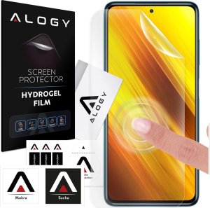 Alogy Folia Hydrożelowa do Xiaomi Poco X3 NFC / X3 PRO / Redmi Note 9S / Redmi Note 9 Pro ochronna na telefon na ekran Alogy Hydrogel Film 1