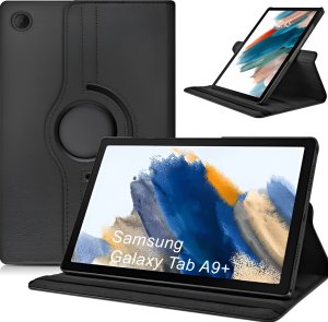 Etui na tablet Alogy Etui do Samsung Galaxy Tab A9+ Plus 2023 11" (X210/X215/X216) obrotowe pokrowiec obudowa z klapką na tablet Case Alogy Czarne 1