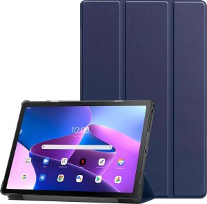 Etui na tablet Alogy ETUI na tablet Lenovo Tab M10 FHD Plus 10.6 3 GEN 3RD 3gen 2023 TB-125FU / TB-128FU case book cover Granatowe + Szkło 1