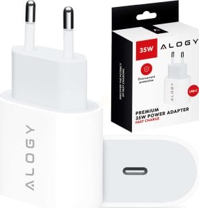 Ładowarka Alogy Ładowarka sieciowa szybka mocna 35W USB-C USB typ C PD GaN do iPhone Alogy Biała 1