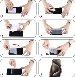 Alogy Folia Hydrożelowa do Samsung Galaxy S24 Ultra ochronna na telefon na ekran Alogy Hydrogel Film 9