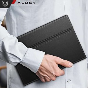 Alogy Etui z klawiaturą do Samsung Galaxy Tab A9+ Plus 2023 11" (X210/X215/X216) klawiatura Bluetooth na magnes Alogy Czarne + Szkło 7