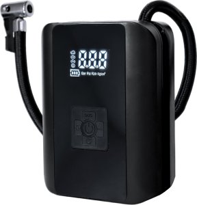 Alogy Pompka elektryczna rowerowa do roweru Bezprzewodowa Kompresor Samochodowy przenośny z latarką 150 PSI Alogy Czarna 15