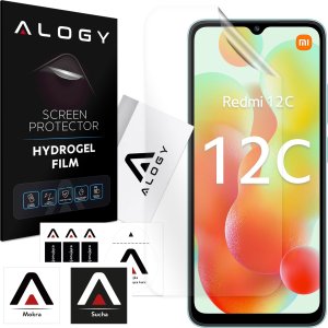 Alogy Folia Hydrożelowa do Xiaomi Redmi 12C ochronna na telefon na ekran Alogy Hydrogel Film 1