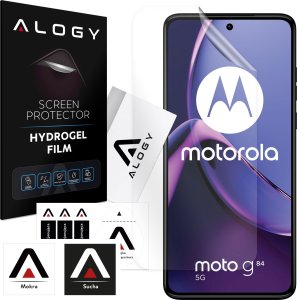 Alogy Folia Hydrożelowa do Motorola Moto G84 5G ochronna na telefon na ekran Alogy Hydrogel Film 1