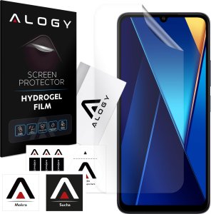 Alogy Folia Hydrożelowa do Xiaomi Poco C65 ochronna na telefon na ekran Alogy Hydrogel Film 1