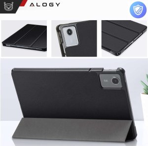 Etui na tablet Alogy Etui do Lenovo Tab M11 10.95" TB330FU / TB330XU / TB331FC Book Case Cover z klapką obudowa futerał pokrowiec Alogy Czarne 3