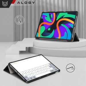 Etui na tablet Alogy Etui do Lenovo Tab M11 10.95" TB330FU / TB330XU / TB331FC Book Case Cover z klapką obudowa futerał pokrowiec Alogy Czarne 5