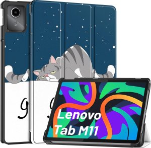 Etui na tablet Alogy Etui do Lenovo Tab M11 10.95" TB330FU / TB330XU / TB331FC obudowa na tablet Case Alogy Book Cover Sleeping Cat 1