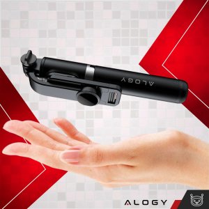 Selfie stick Alogy Kijek Selfie Stick Alogy uchwyt do telefonu zdjęć statyw Tripod 103 cm + Pilot Bluetooth Czarny 2