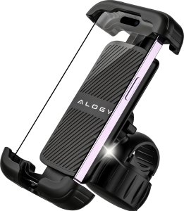 Alogy Uchwyt rowerowy do telefonu 4.7-6.8" na telefon kierownicę roweru na rower motocykl regulowany Alogy Sport czarny 18