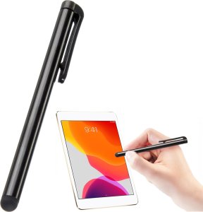 Rysik Alogy Rysik pojemnościowy metalowy dotykowy do ekranów telefonu tabletu Alogy Stylus Pen Universal Czarny 1