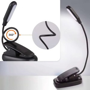 Lampka biurkowa Alogy Lampka Alogy LED nocna na biurko biurkowa do czytania lampa regulowana giętka bezprzewodowa micro USB czarna 14