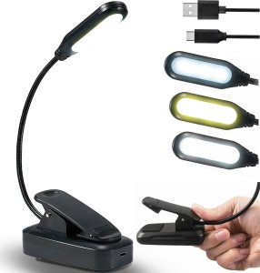 Lampka biurkowa Alogy Lampka Alogy LED nocna na biurko biurkowa do czytania lampa regulowana giętka bezprzewodowa micro USB czarna 20