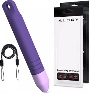 Rysik Alogy Rysik pojemnościowy długopis dotykowy do ekranów do telefonu tabletu Alogy Stylus Pen dla dzieci 10 cm Fioletowy 14