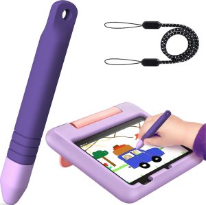 Rysik Alogy Rysik pojemnościowy długopis dotykowy do ekranów do telefonu tabletu Alogy Stylus Pen dla dzieci 10 cm Fioletowy 15